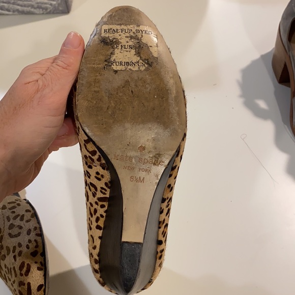 Kate Spade Leopard wedges 6.5 - Picture 6 of 10